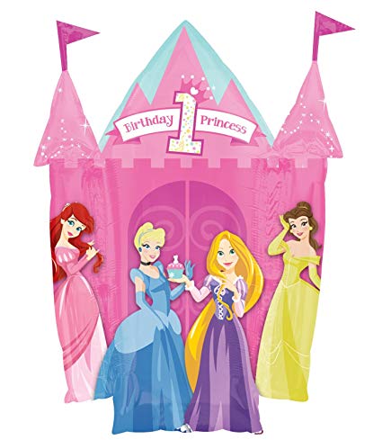 Disney Princess 1st Birthday Castle Super Shape Balloon